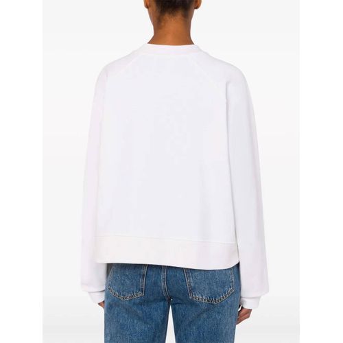Moschino Jeans Sweat En Coton À Logo Imprimé - Blanc