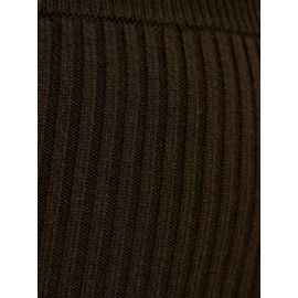 Max Mara Jupe Mi-Longue Boris À Design Nervuré - Marron