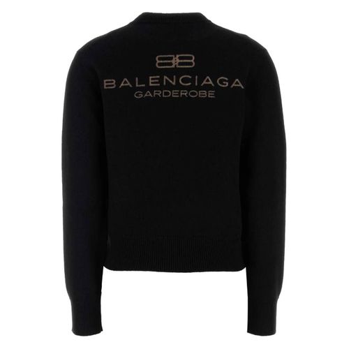 Balenciaga Pull En Laine - Noir