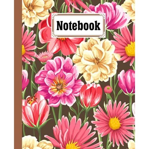 Notebook: Composition Notebook College Ruled, Flowers Cover Back To School Composition Book | 120 Pages - Large 7.5" X 9.25" By Ernst-August Urban