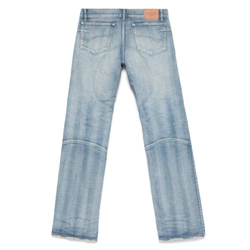 Balenciaga Jean À Détails De Coutures Contrastantes - Bleu