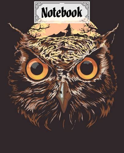 Notebook: Owl Head Composition Notebook College Ruled,Owl Head Notebooks, Notebooks For School | 120 Pages - Large 7.5" X 9.25" By Ingolf Jakob