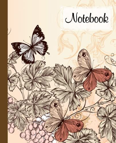 Notebook: Composition Notebook College Ruled, Butterflies Cover Back To School Composition Book | 120 Pages - Large 7.5" X 9.25" By Sara Hoffmann