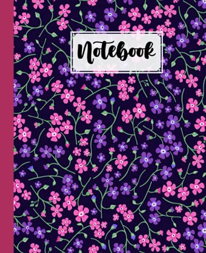 Notebook: Tiny Flowers Composition Notebook College Ruled,Tiny Flowers Notebooks, Notebooks For School | 120 Pages - Large 7.5" X 9.25" By Marko Lohmann