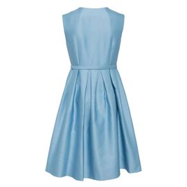Dice Kayek Robe Mi-Longue En Satin À Design Sans Manches - Bleu