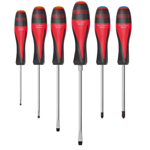Jeu de 6 tournevis ULTIMATE, Fente - PZ KS TOOLS 922.6040