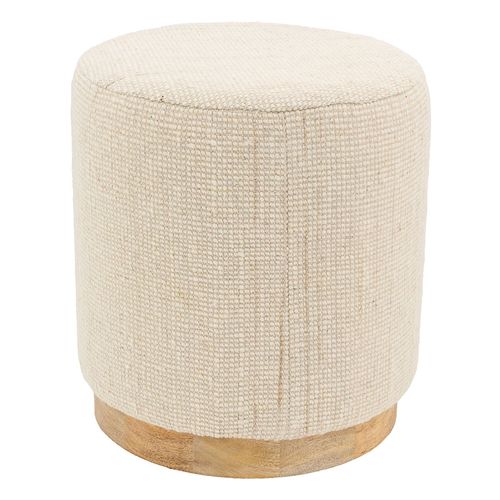Pouf En Laine Pied Manguier