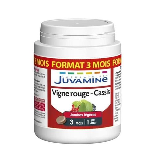 Juvamine Vigne Rouge Cassis 90 Comprimés 