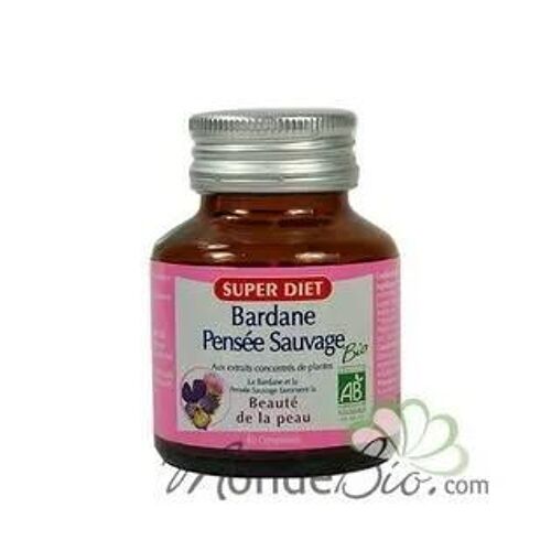Superdiet Bardane Pensée Sauvage Bio 80 Comprimés 