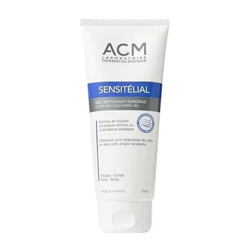 Gel Nettoyant - Acm - Sensitélial - 200ml - Peaux Sèches - Doux Et Surgras 