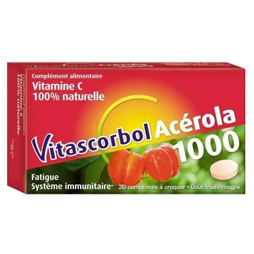 Vitascorbol Acérola 1000 30 Comprimés 