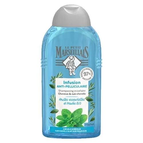 Le Petit Marseillais - Shampooing Anti-Pelliculaire Infusion Huiles Essentielles Et Menthe Bio - 250 Ml Shampoing 