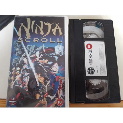 Cassette Vidéo Vhs - Ninja Scroll - Langue Anglais - Yoshiaki Kawajiri