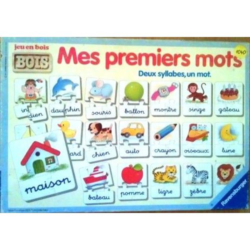 Mes Premiers Mots, Jeu En Bois