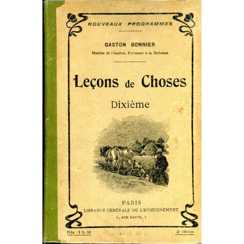 Leçons De Choses - Classe De Dixième