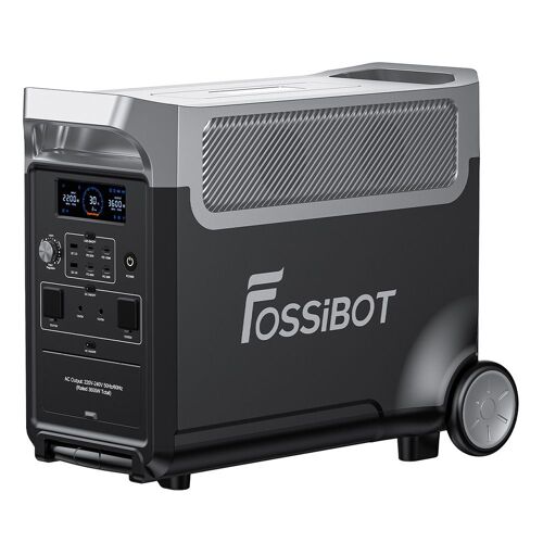 Centrale électrique portable FOSSiBOT F3600 Pro, batterie LiFePO4 3840Wh, puissance max. Extension 11 520 Wh, sortie CA élevée de 3 600 W, charge solaire maximale de 2 000 W