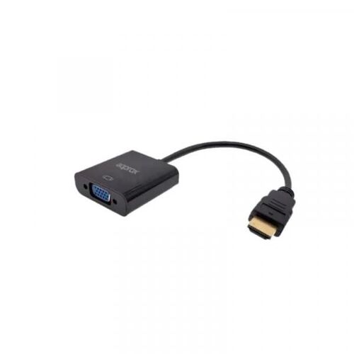 Approx APPC11V3 câble vidéo et adaptateur HDMI Type A (Standard) VGA (D-Sub) Noir