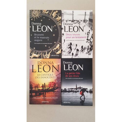 Donna Leon - Lot De 4 Livres