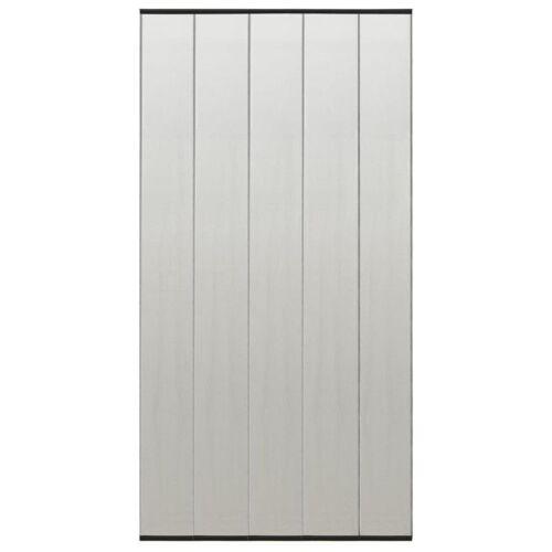 Moustiquaire De Porte Rideau En Maille 5 Pcs Noir 120x240 Cm