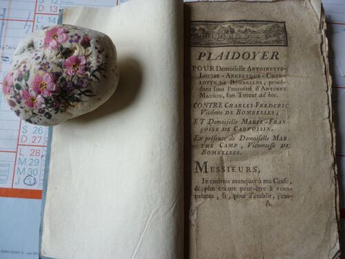 Plaidoyer Pour Demoiselle Antoinette - Louise - Angélique Charlotte De Bombelles