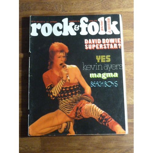 Rock And Folk 78 De Juillet 1973 - David Bowie - Yes - Magma