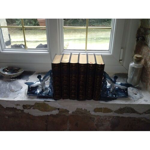 Jean De La Fontaine: " Fables " En 4 Volumes - "Contes" En 2 Volumes = Collection 6 Tomes - Éditions J. De Bonnot - 1982 - Reliure Cuir- Ill. Oudry - Litt. Française -17ème