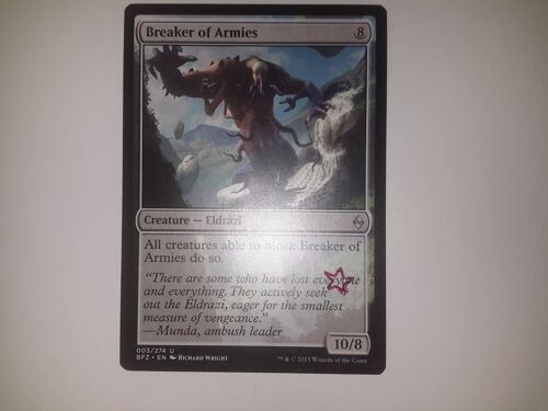 Carte Tamponné Breaker Of Armies Battle For Zendikar Vo Unco