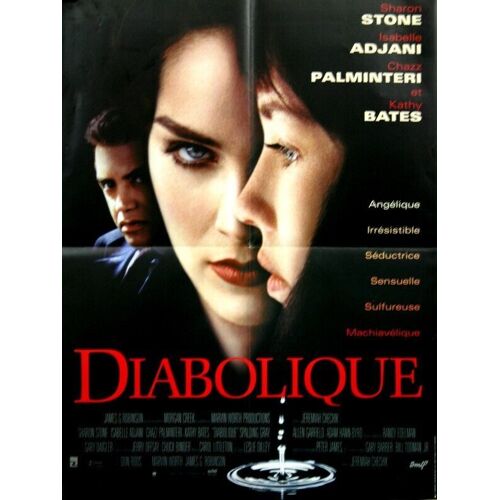 Diabolique - Affiche Originale De Cinéma - Format 60x80 Cm - De Jeremiah S. Chechik Avec Sharon Stone, Isabelle Adjani, Chazz Palminteri, Kathy Bates - Année 1996
