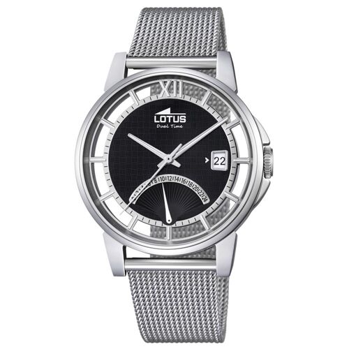 Lotus Montre Homme Femme Minimalist Analogique Quartz Acier Inoxydable Argent Ul18326/2