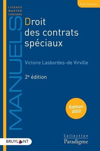 Droits Des Contrats Spéciaux - Edition 2022
