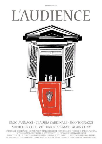 L'audience De Marco Ferreri Avec Claudia Cardinale, Ugo Tognazzi, Michel Piccoli... - Affichette Originale De Film Format 40 X 60 Cm