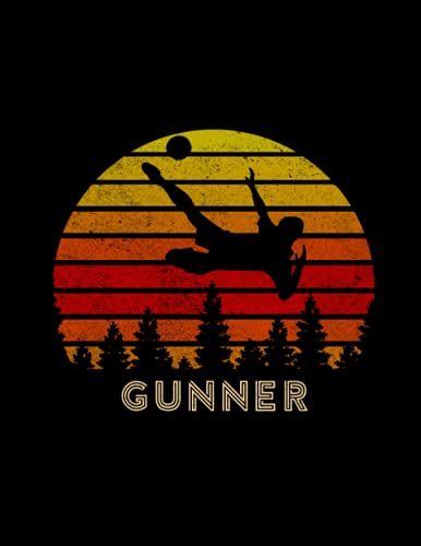 Gunner Name Gift Personalized Football Lined Notebook, Journal For Soccer Sport Lovers: 21.59 X 27.94 Cm, Book, Goals, A4, 110 Pages, 8.5 X 11 Inch, ... High Performance, Wedding, High Performance