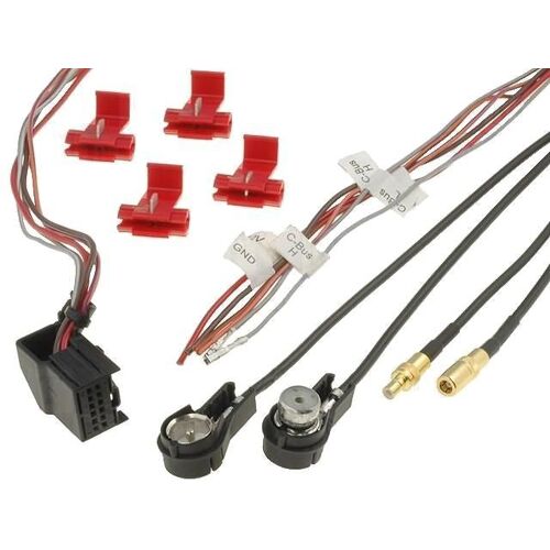 Fiches autoradio GPS TMC pour Audi/ Seat/ Skoda/ VW - Fils nus