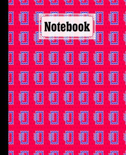 Notebook: Stamp Composition Notebook College Ruled, Writer's Notebook For Schools, 120 Pages - Large 7.5" X 9.25" Design By Hagen Jost