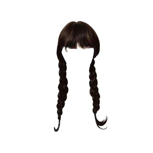 Perruques De Cosplay Princesse Pour Bol,Tresse De Cheveux Petite Sirène Barbi,Cadeau D'anniversaire,Accessoires De Ixd'halloween Pour Enfants,Mercredi - Type Wednesday Wig