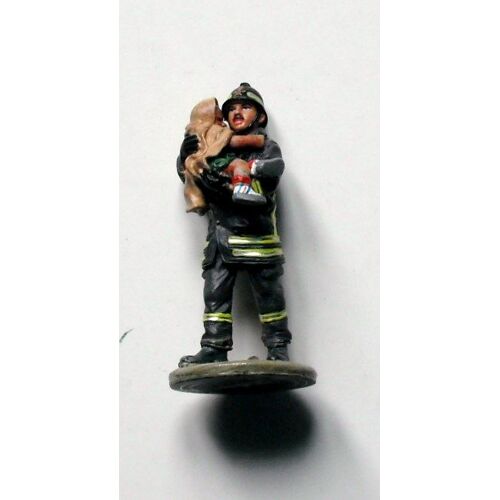 Pompier San Giuliano Italie Tenue De Feu