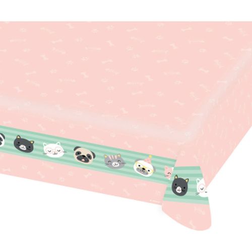 NAPPE en Papier Hello Pets - Bonjour les chiens et chats 1.80 x 1.20m - Amscan