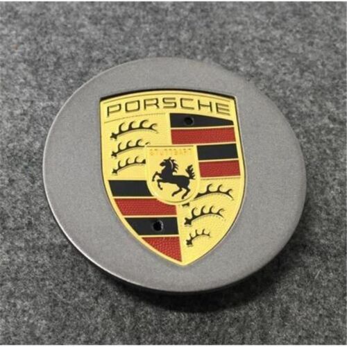 4 X Moyeu De Roue De 76mm Cap Radkappen Pour La Norme Porsche Cayenne Grau D\\'or