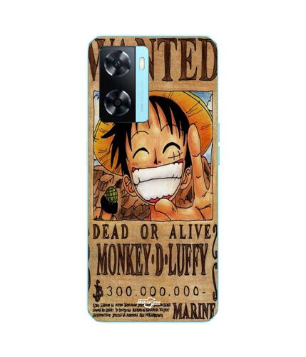 Coque Oppo A57s 4g One Piece Wanted Poster Monkey D. Luffy