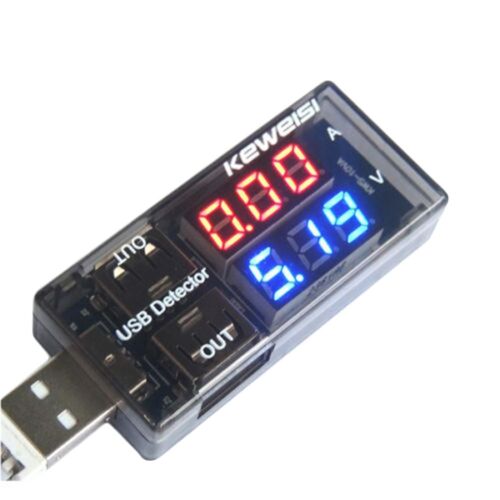 BuyCool® LED USB Détecteur De Courant Tension De Charge Détecteur De Puissance 3 V-9 V LED Testeur 2 Hubs 2 Rangée Montre moniteur