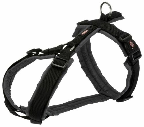 Trixie Premium Trekking Harnais, L: 70-85 Cm / 25 Mm, Noir / Graphite,, Nylon, Harnais, Chiens, Nouvelles