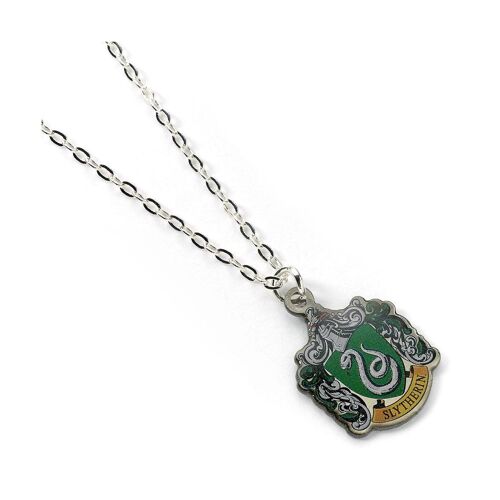 Harry Potter - Pendentif Et Collier Plaqués Argent Slytherin