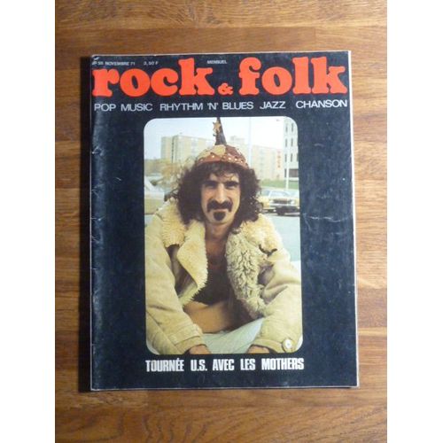 Rock And Folk N°58 - Novembre 1971 - Zappa - Janis Joplin - Procol Harum