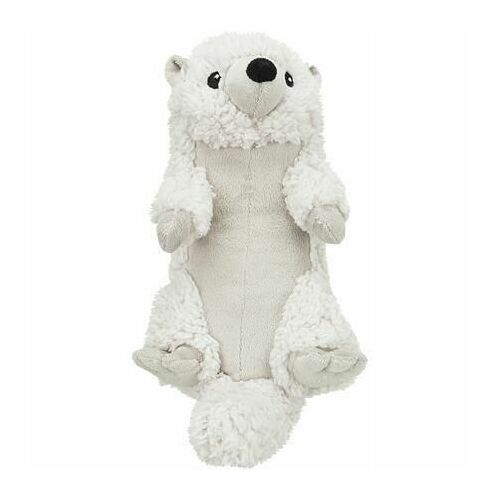 Be Eco Vydra Emir, Jouet De Plâtre Avec Son Pour Chiens, 30 Cm, Blanc, Coton, Plâtre, Frotté