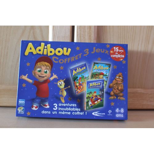 Coffret Adibou 3 Jeux L'ombre Verte, Le Secret De Paziral, Les Voleurs D'energie Pc