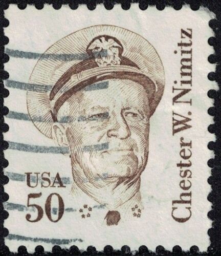 Etats Unis 1985 Oblitéré Used Chester W. Nimitz Militaire Y&t 1561 Su