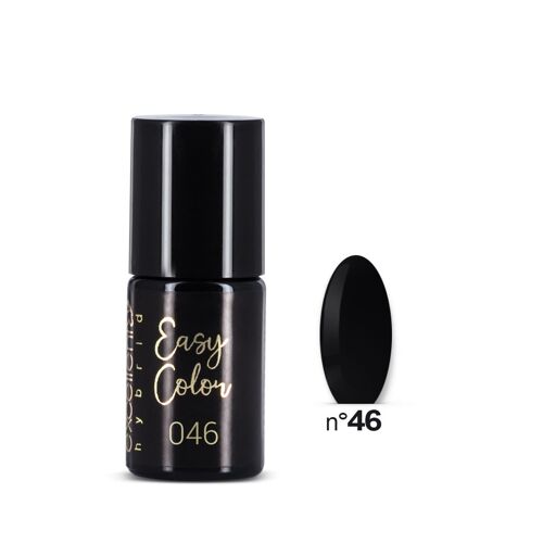 Vernis Semi Permanent Hybride Easy Colour Serie 46 Noir Intense 6 G Multicolore