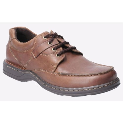 Hush Puppies Randall Ii Mocassins Chaussures Décontractées Lacets En Cuir Brun