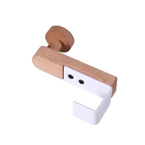 Crochet D'armoire De Cuisine En Bois De Fer T1,Support De Face Arrière De Porte,Cintre De Rangement Pour Serviettes,Vêtements Et Manteaux,Accessoires Automobiles - Type 1 Piece #B