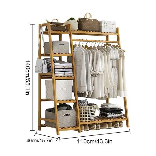 Cintre Sur Pied En Bois Multicouche T1 Pour Vêtements,Sacs À Manteaux,Armoires De Salon,Étagères À Étagères,Organisateur De Vêtements - Type Upgrade 100cm